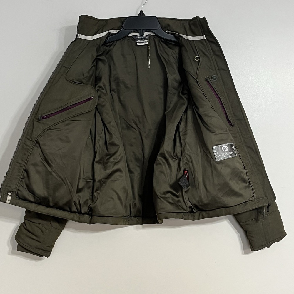 Women's Merrell Quilted Padded Olive Green Jacket Coat Size Small Outdoor Winter - Picture 5 of 10